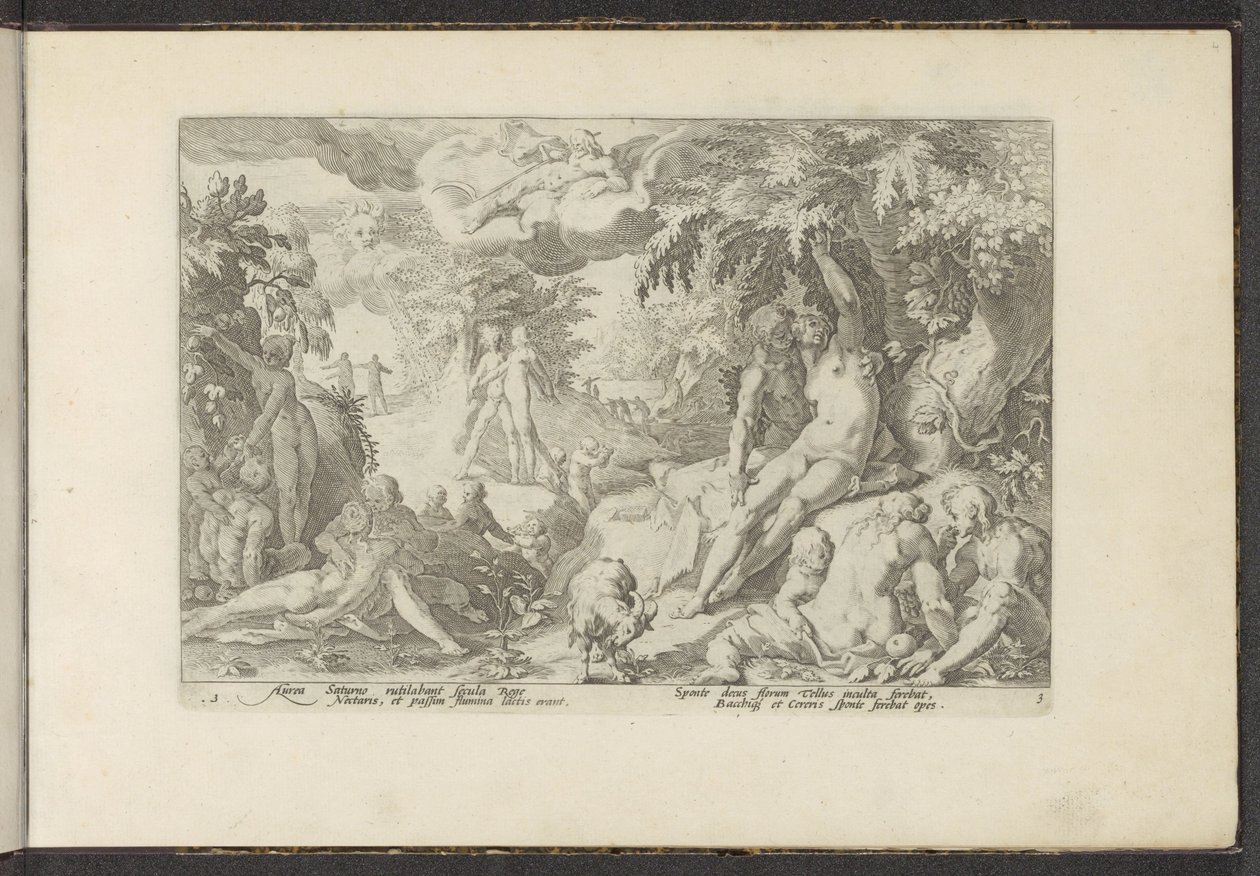 Aranykor Ovidius metamorfózisai (sorozat címe) P. Ovidius Naso újraalkotásai (sorozat címe) alkotó: Hendrick Goltzius (workshop of)