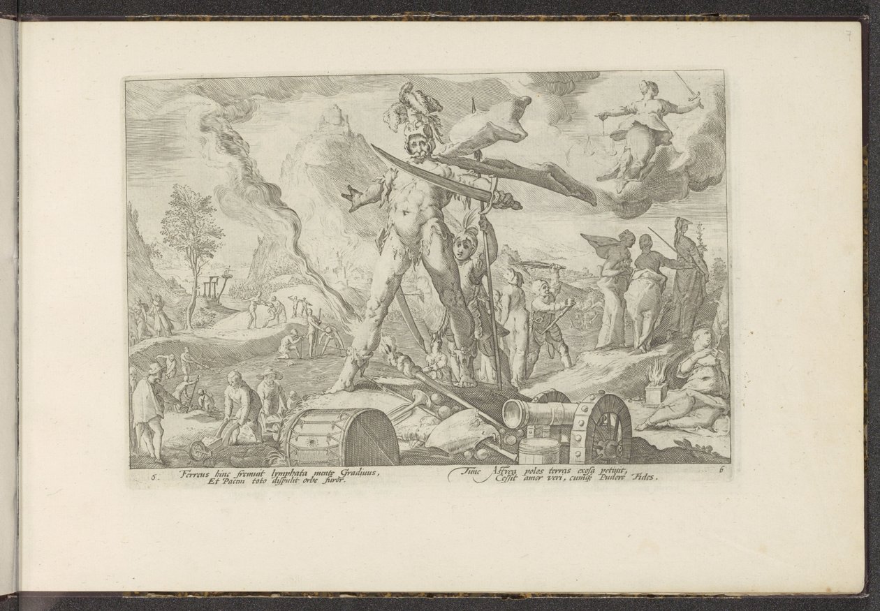 Vaskor Ovidius metamorfózisai (sorozat címe) P. Ovidius Naso rekreációi (sorozat címe) alkotó: Hendrick Goltzius (workshop of)