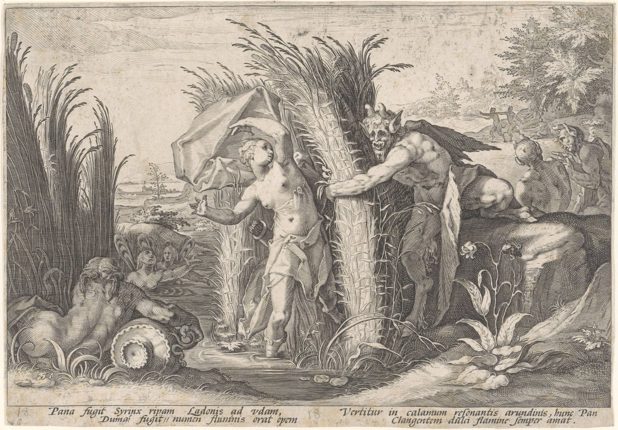 Pan en Syrinx Metamorfosen van Ovidius (series title)   1341610   hu       hungarian Successfully Translated  Original: Design for Wallpaper and Textiles: Flowers Translat: Design for Wallpaper and Textiles: Flowers 1259997 hu hungarian Successfully Transl alkotó: Hendrick Goltzius (workshop of)