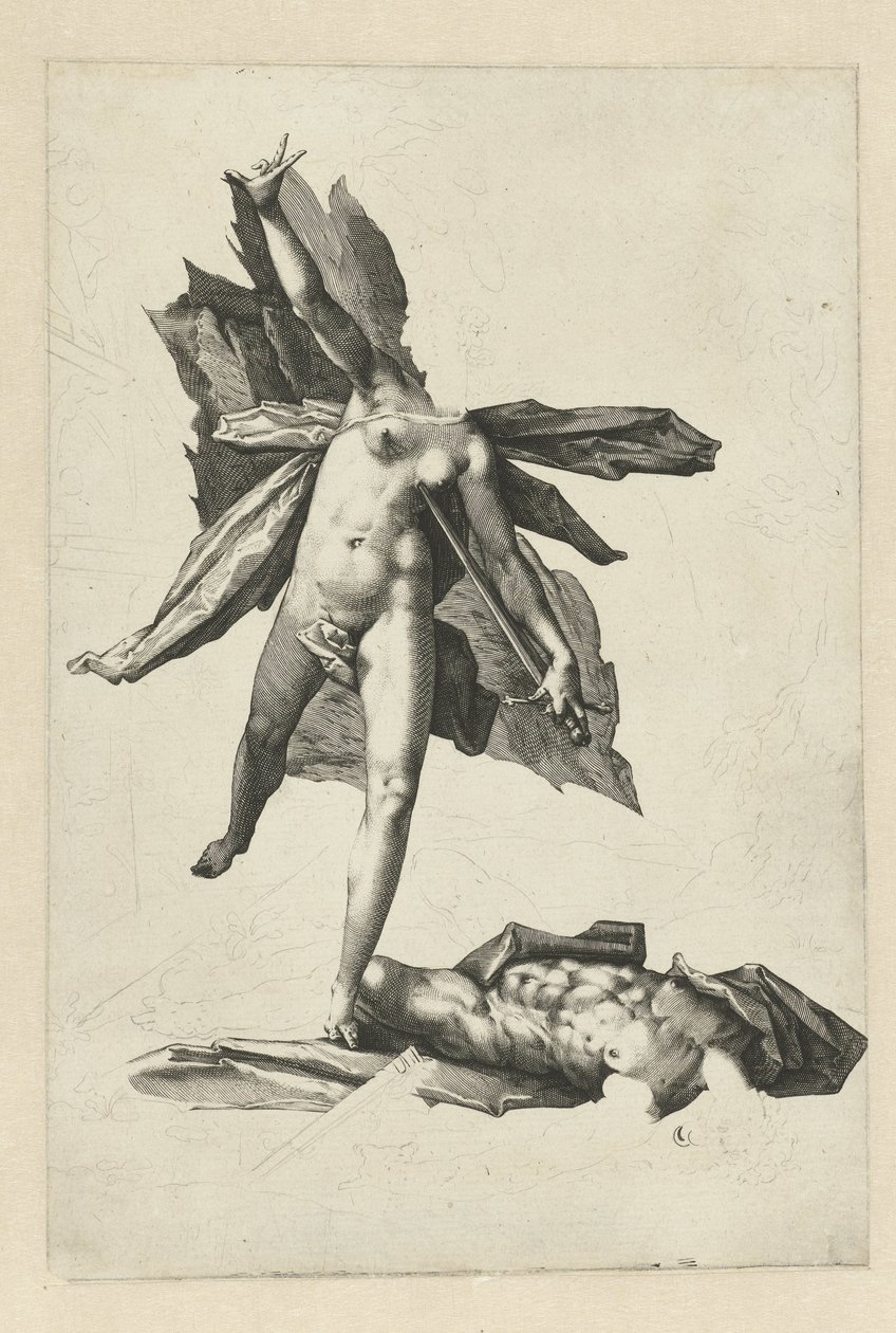 Pyramus és Thisbe alkotó: Hendrick Goltzius (workshop of)