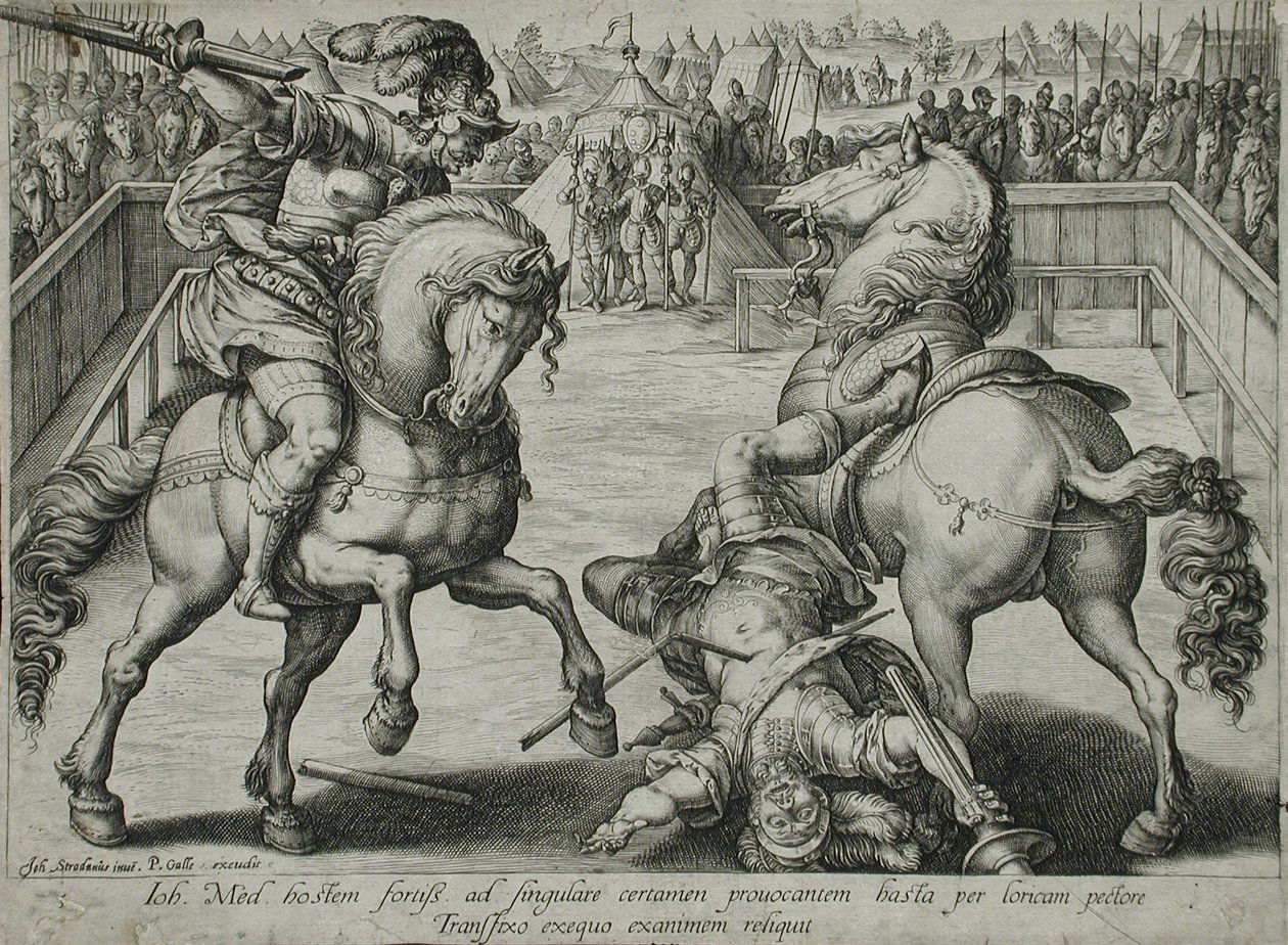 Párbaj lóháton alkotó: Hendrick Goltzius