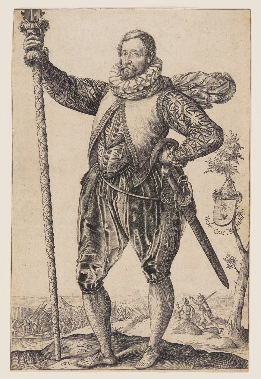 Egy balra fordult csukaember alkotó: Hendrick Goltzius