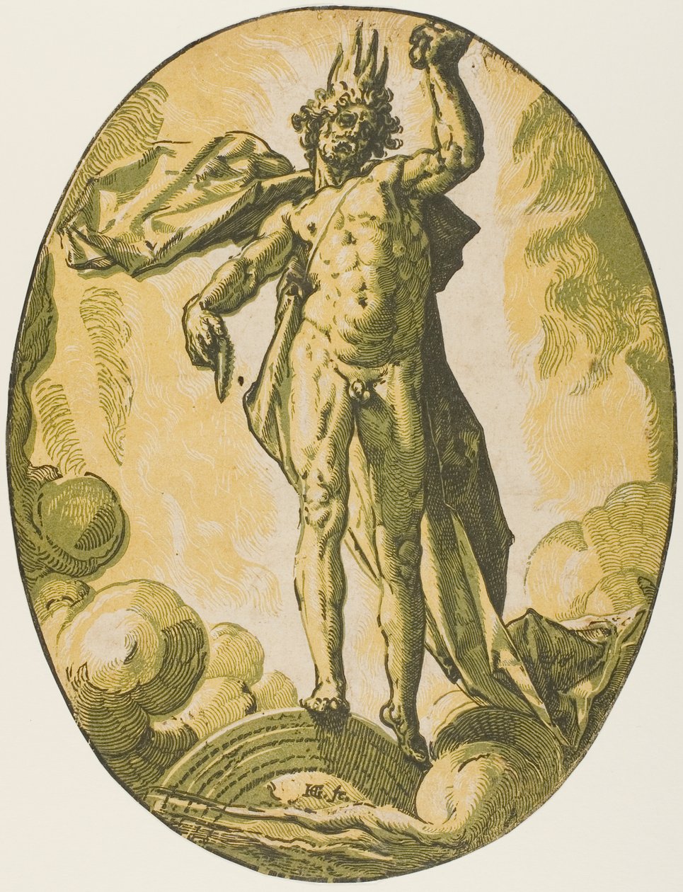 Aether, hatodik lemez a Demogorgontól és az istenségektől alkotó: Hendrick Goltzius