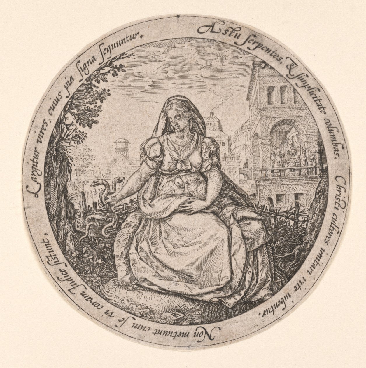 Az óvatosság allegóriája alkotó: Hendrick Goltzius