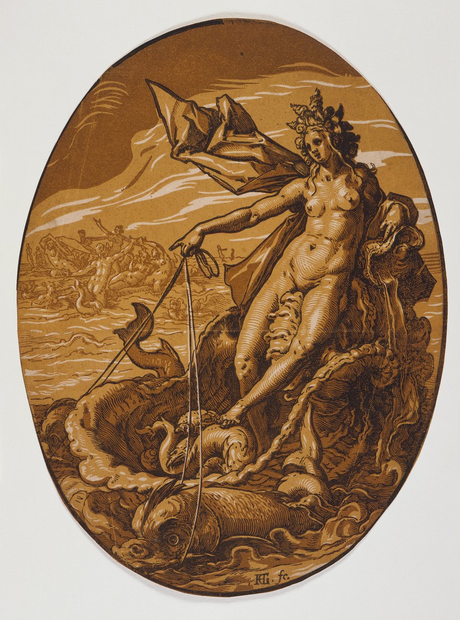 Amphitrité alkotó: Hendrick Goltzius