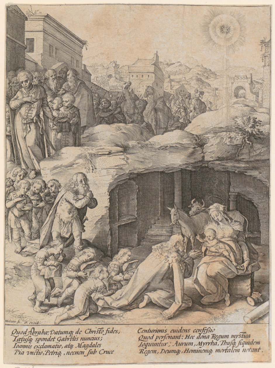 A királyok imádása alkotó: Hendrick Goltzius