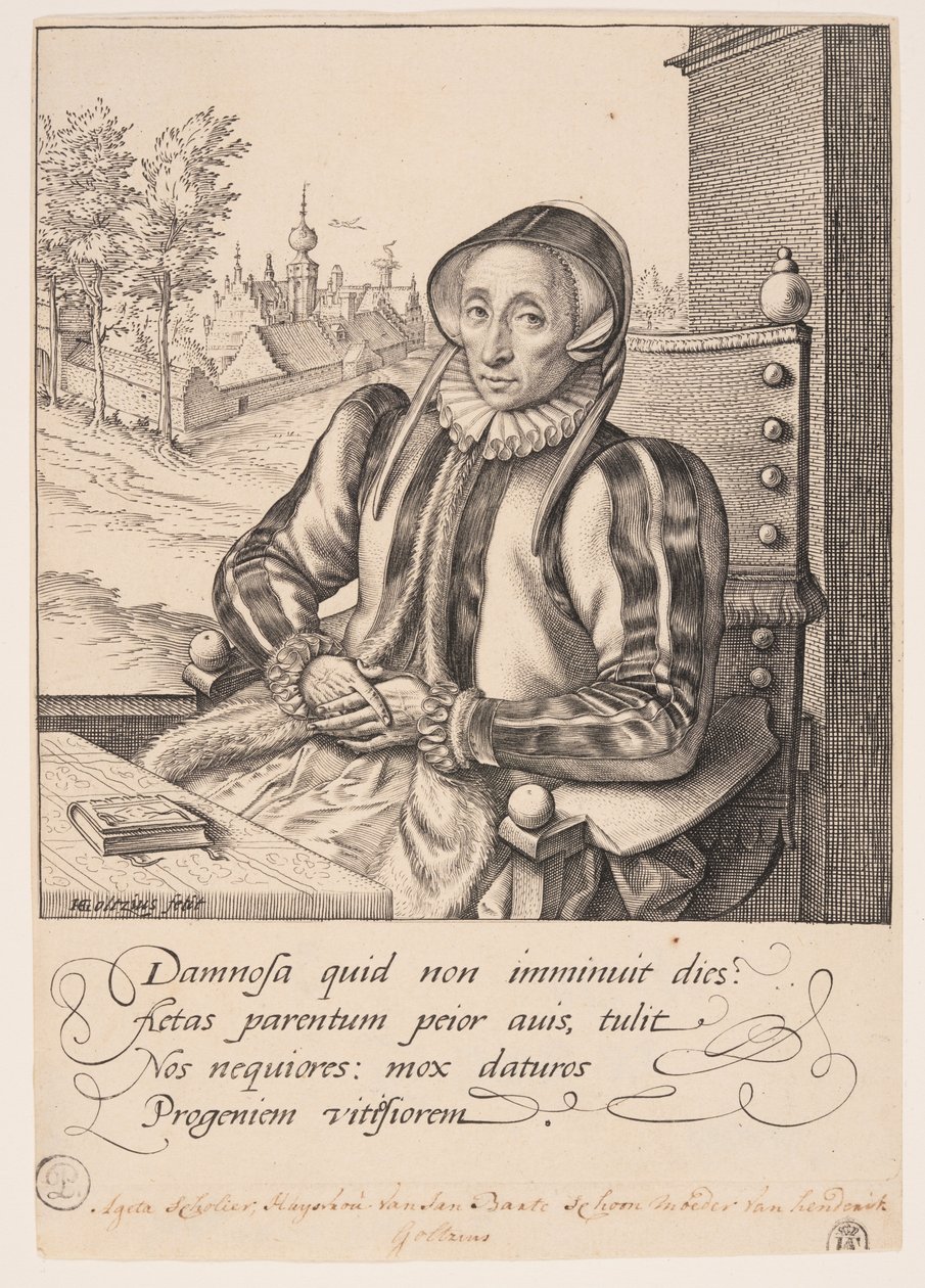 Anna Fullings, a művész anyja alkotó: Hendrick Goltzius