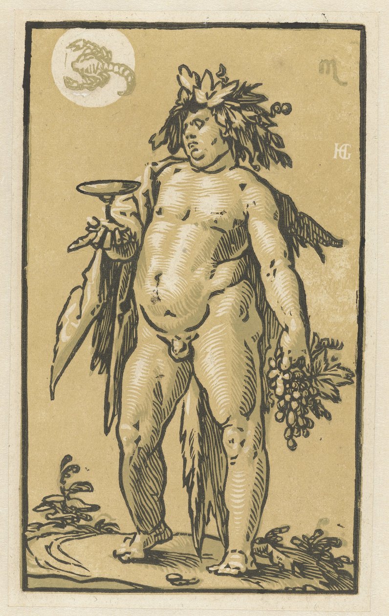 Bacchus alkotó: Hendrick Goltzius