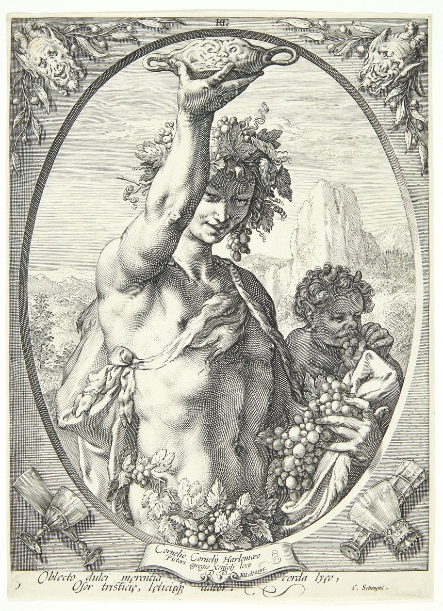 Bacchus alkotó: Hendrick Goltzius