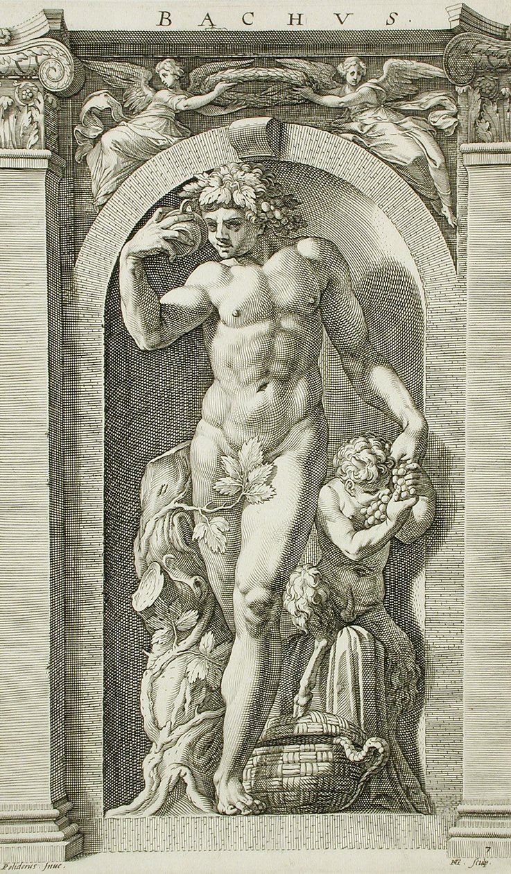 Bacchus alkotó: Hendrick Goltzius