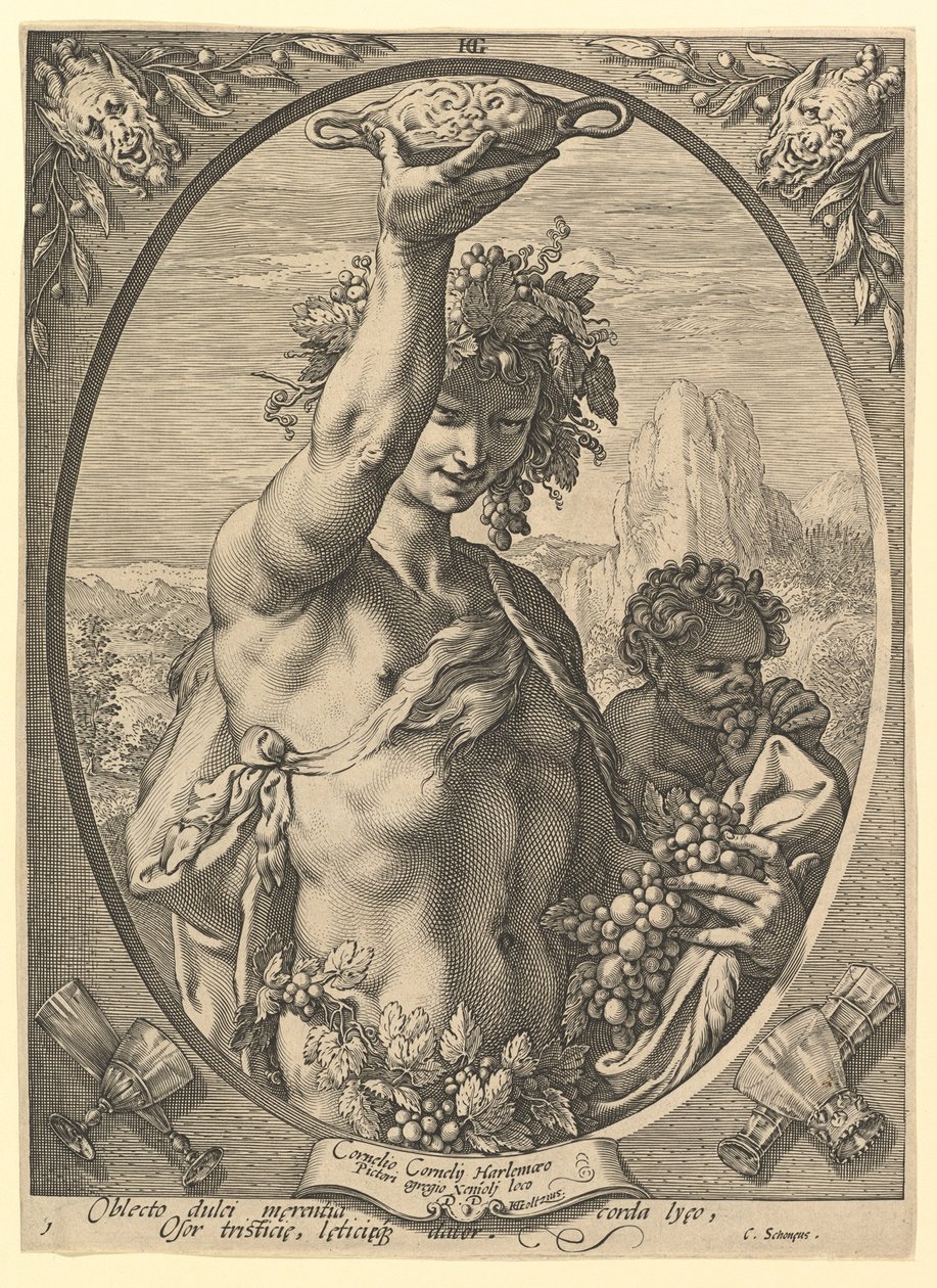 Bacchus alkotó: Hendrick Goltzius