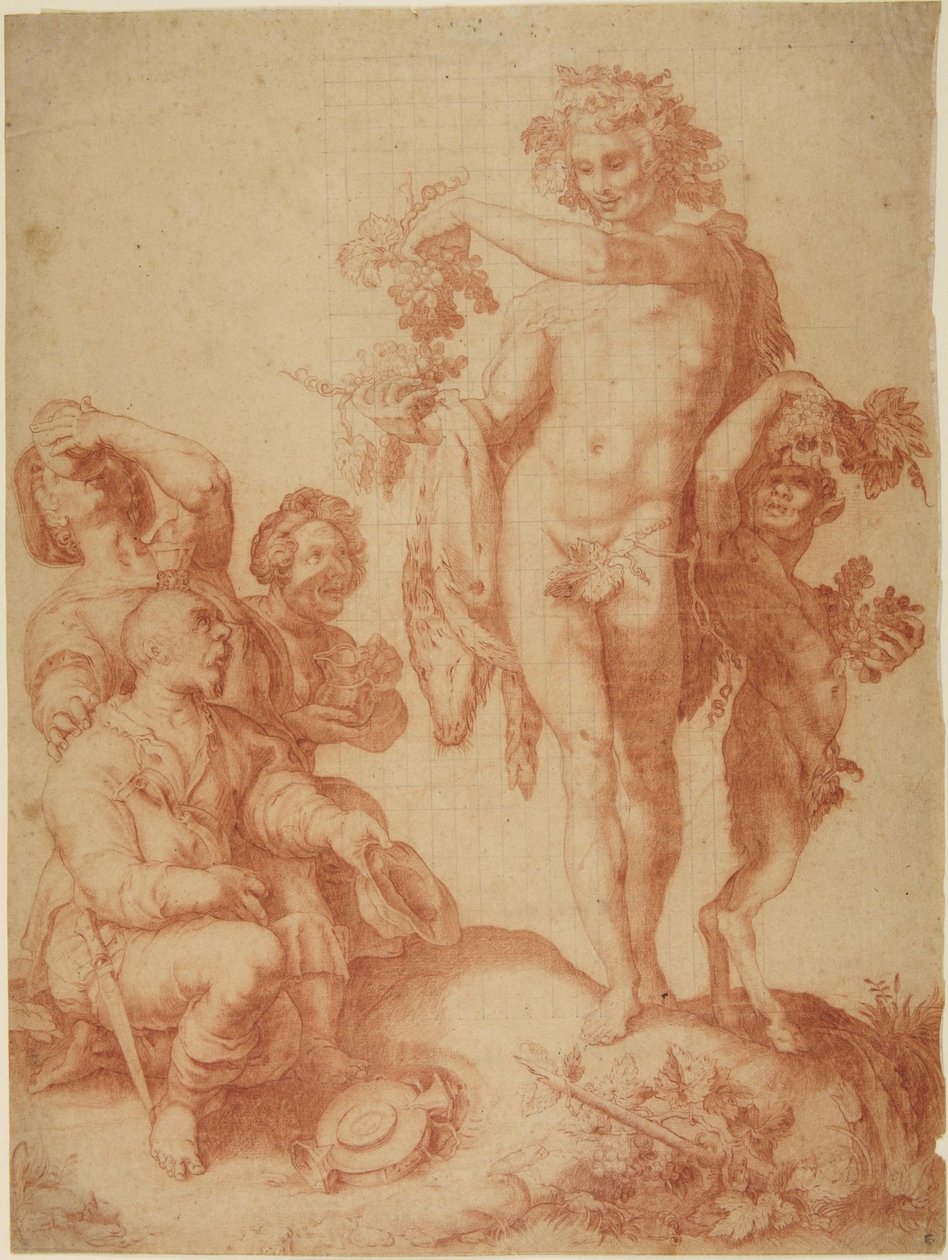 Bacchus alkotó: Hendrick Goltzius