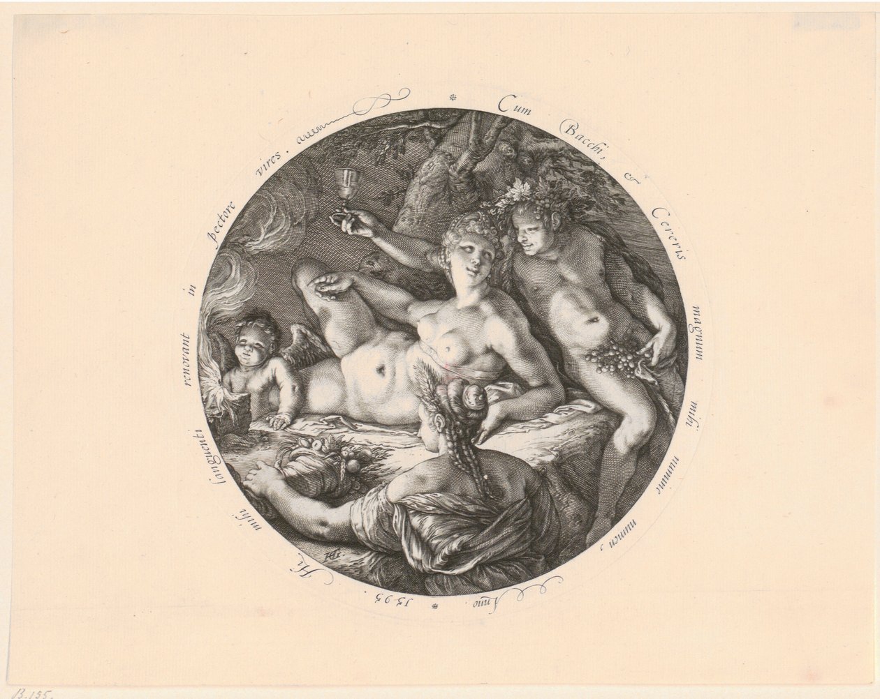 Bacchus, Ceres és Vénusz alkotó: Hendrick Goltzius