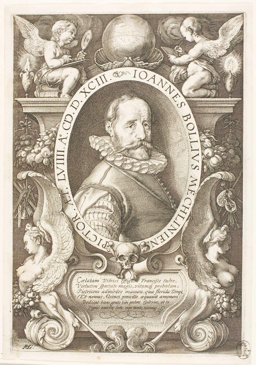 Bol, Hans (1534-1593) Malines festője, 1591-ből Amszterdamban alkotó: Hendrick Goltzius