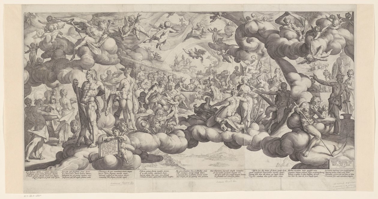 Ámor és Psyche esküvője alkotó: Hendrick Goltzius