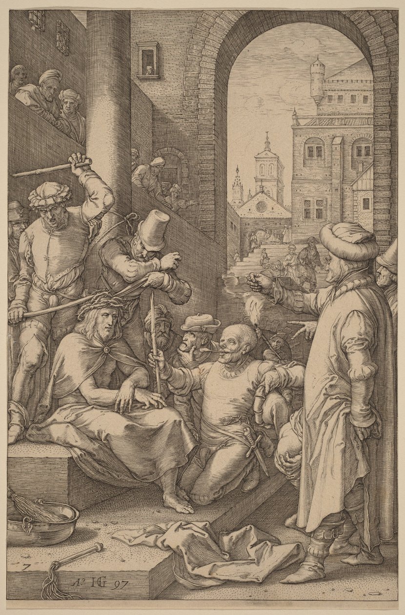 Töviskoronás Krisztus alkotó: Hendrick Goltzius