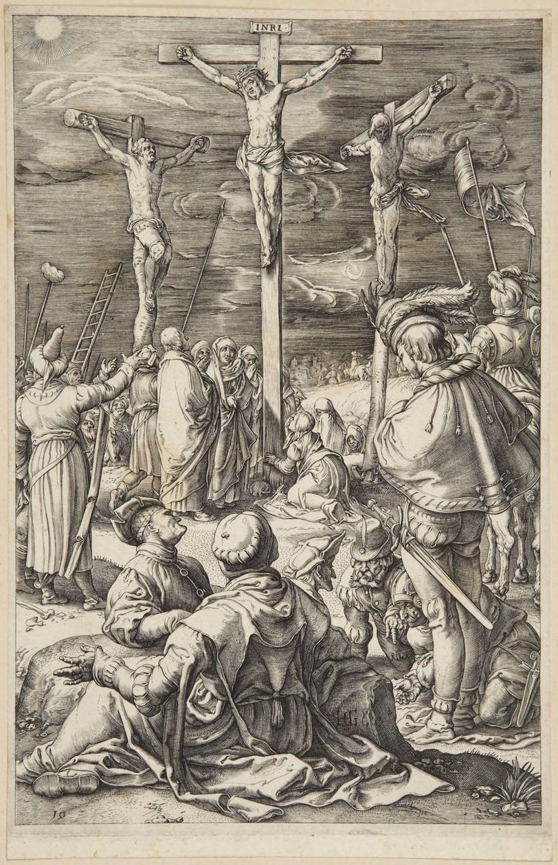 Krisztus a kereszten alkotó: Hendrick Goltzius