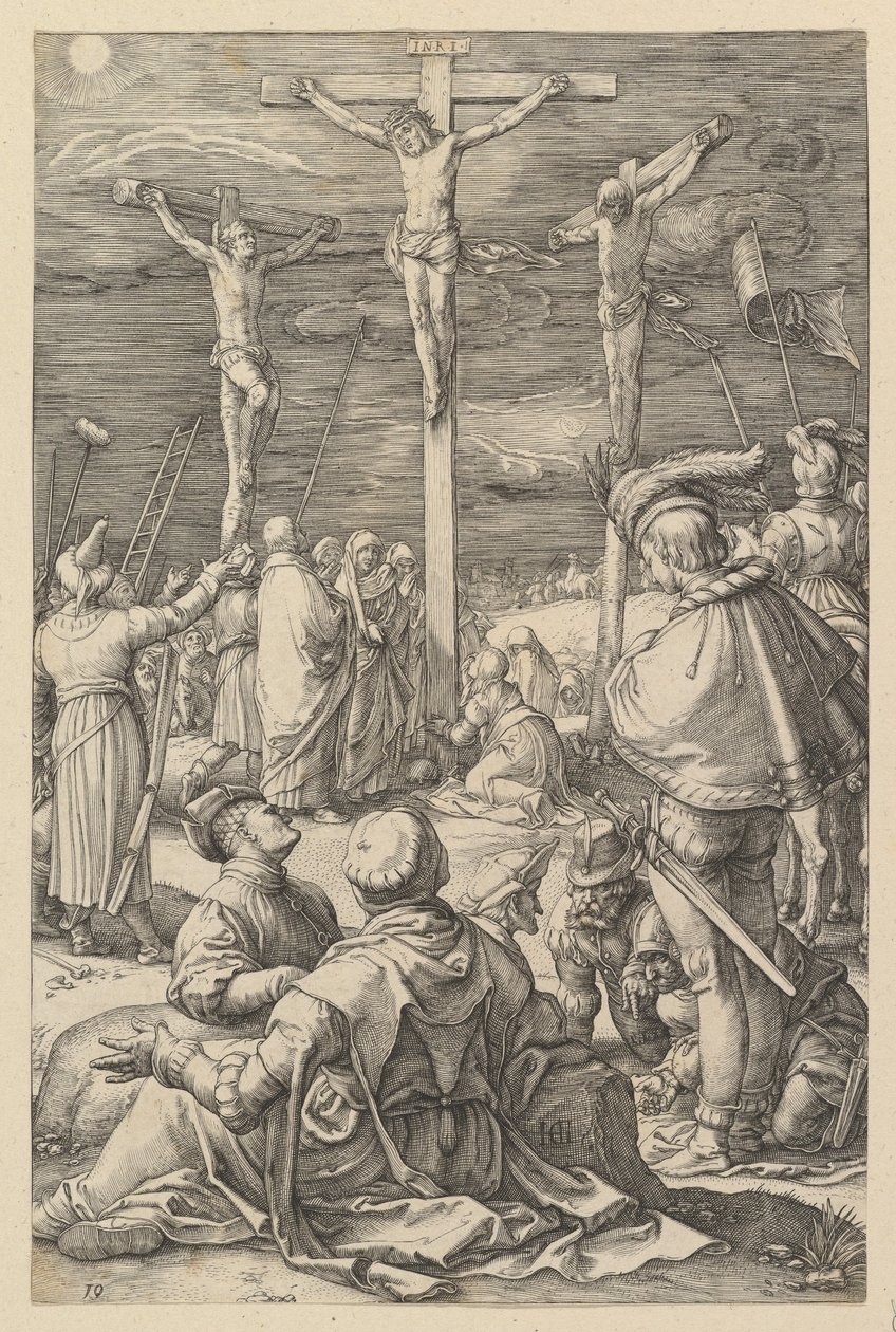 Krisztus a kereszten, „Krisztus passiója” című műből alkotó: Hendrick Goltzius