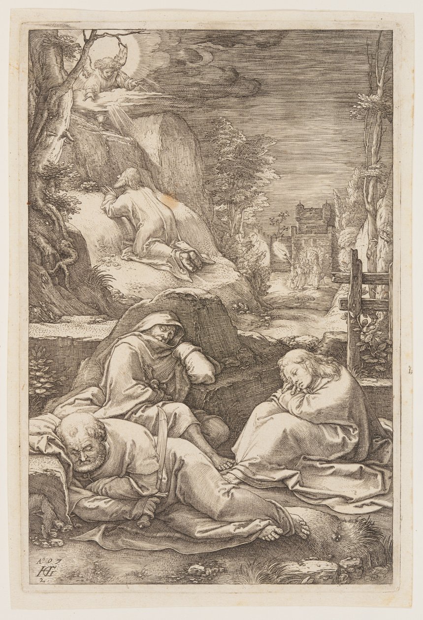 Krisztus az Olajfák hegyén, A passióból alkotó: Hendrick Goltzius