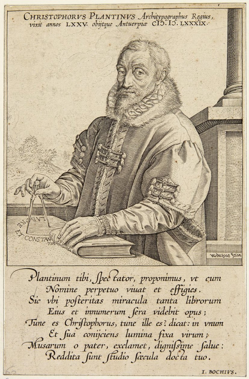 Christopher Plantin alkotó: Hendrick Goltzius