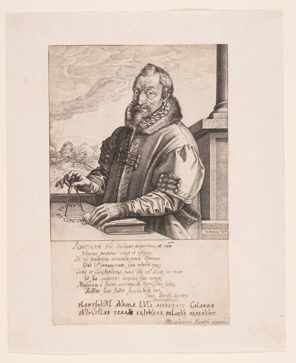 Christopher Plantin, antwerpeni kiadó alkotó: Hendrick Goltzius