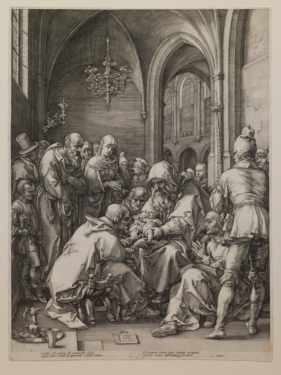 A körülmetélés, „A Szűz élete” című sorozatból alkotó: Hendrick Goltzius