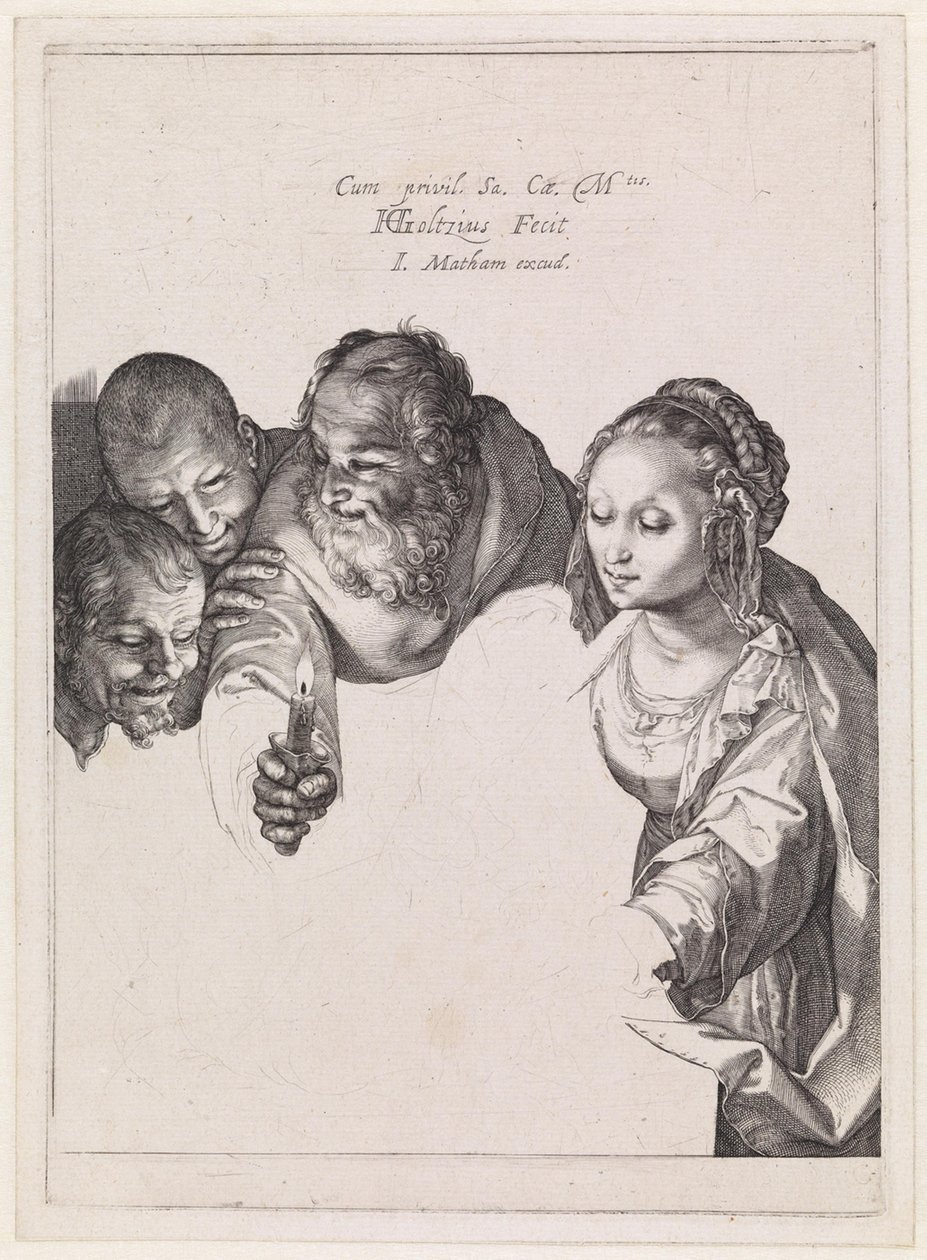A pásztorok imádása alkotó: Hendrick Goltzius