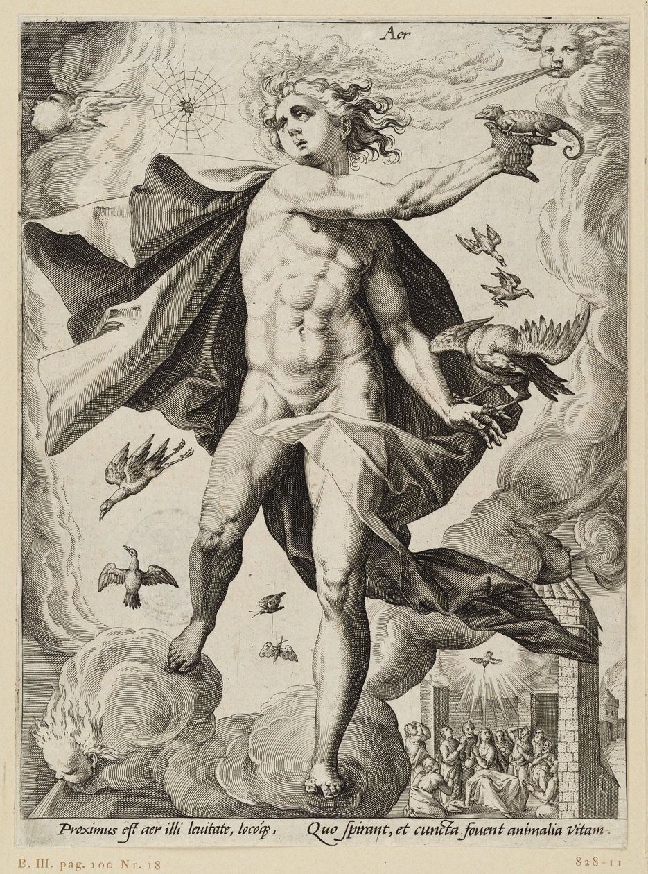 A négy elem: Levegő alkotó: Hendrick Goltzius