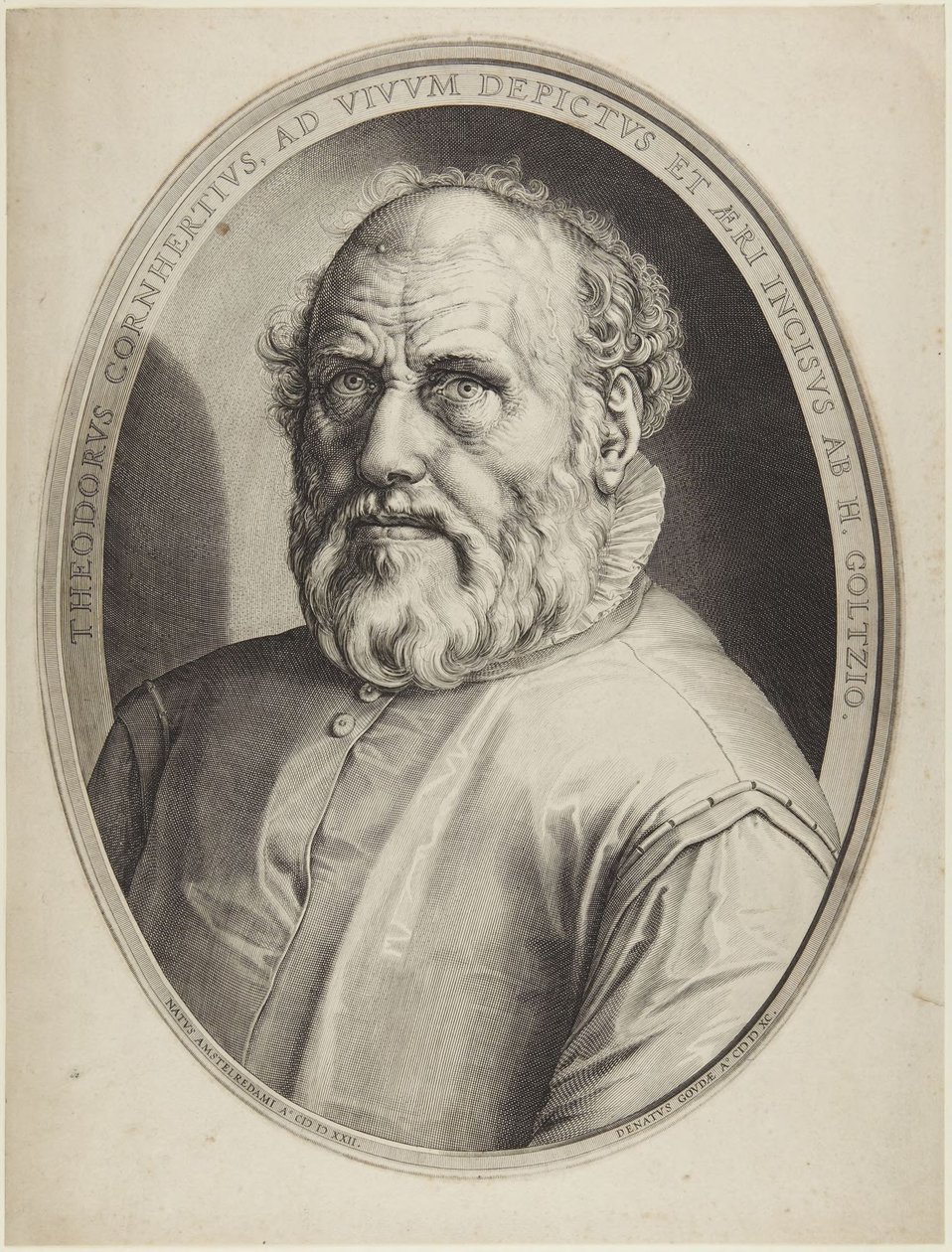 Dirck Volckertsz. Coornhert alkotó: Hendrick Goltzius