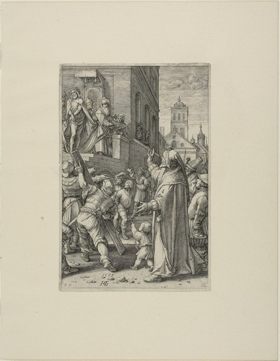 Ecce Homo, nyolcas tábla Krisztus szenvedéséből alkotó: Hendrick Goltzius