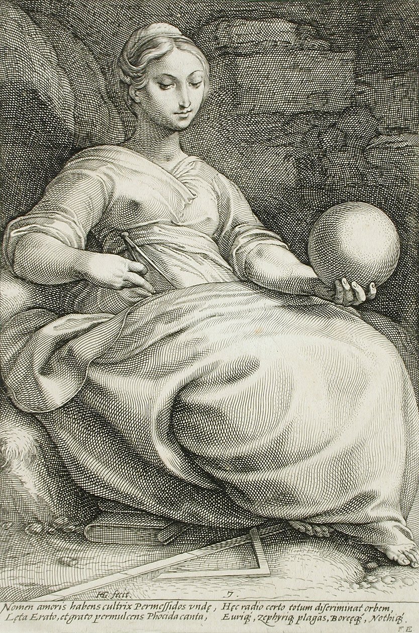 Erato alkotó: Hendrick Goltzius