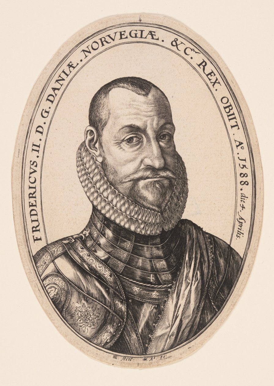 II. Frigyes, Dánia és Norvégia királya alkotó: Hendrick Goltzius