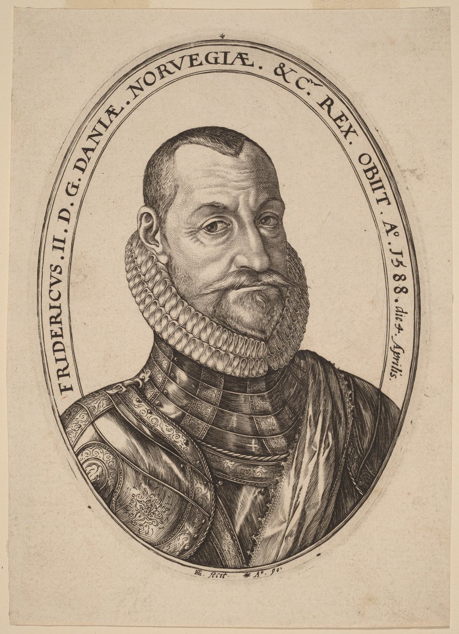 II. Frigyes, Dánia és Norvégia királya alkotó: Hendrick Goltzius