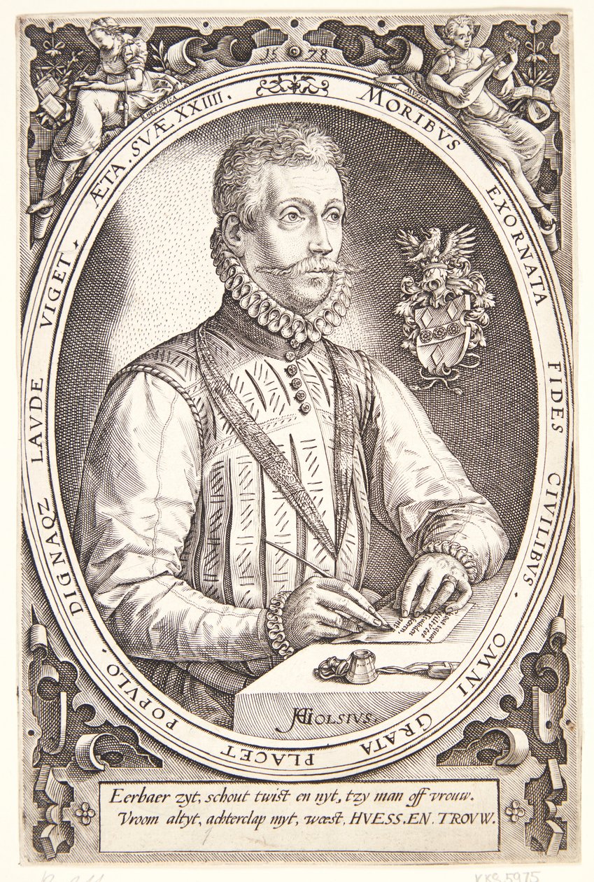 Gerrit Dircksz vagy Claes Steffensz. van Heussen alkotó: Hendrick Goltzius