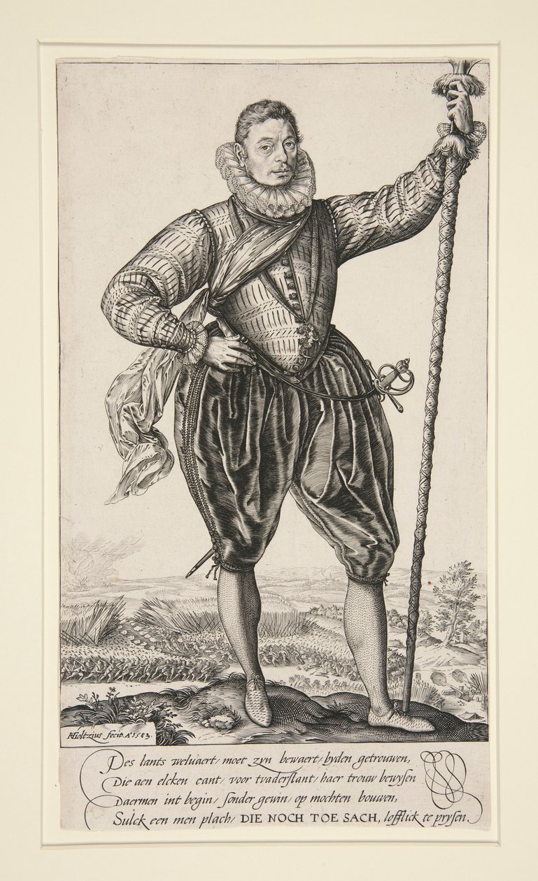 Gerrit de Jong (vagy csukahordozó állva) alkotó: Hendrick Goltzius