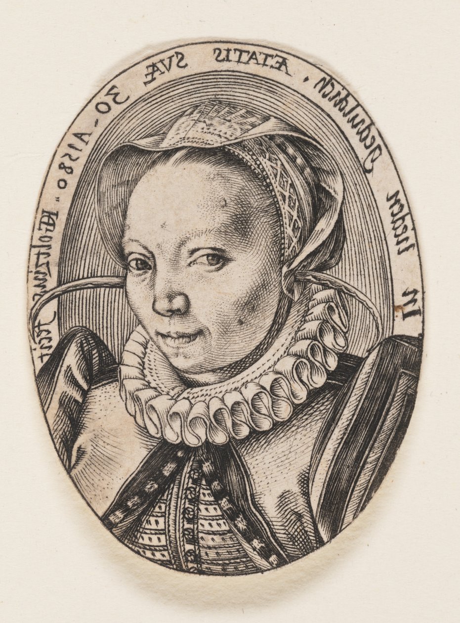 Grietgen Jansdochter, a művész felesége alkotó: Hendrick Goltzius
