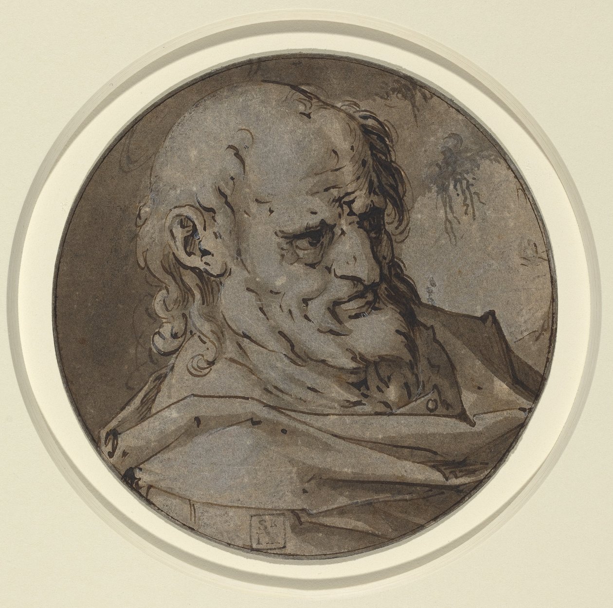 Egy apostol feje alkotó: Hendrick Goltzius