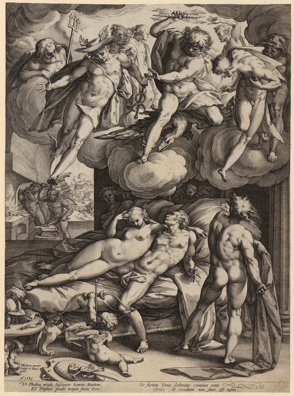 A Szent Család Keresztelő Szent János fiúként, a „Szűz Mária élete” sorozat 6. lapja alkotó: Hendrick Goltzius