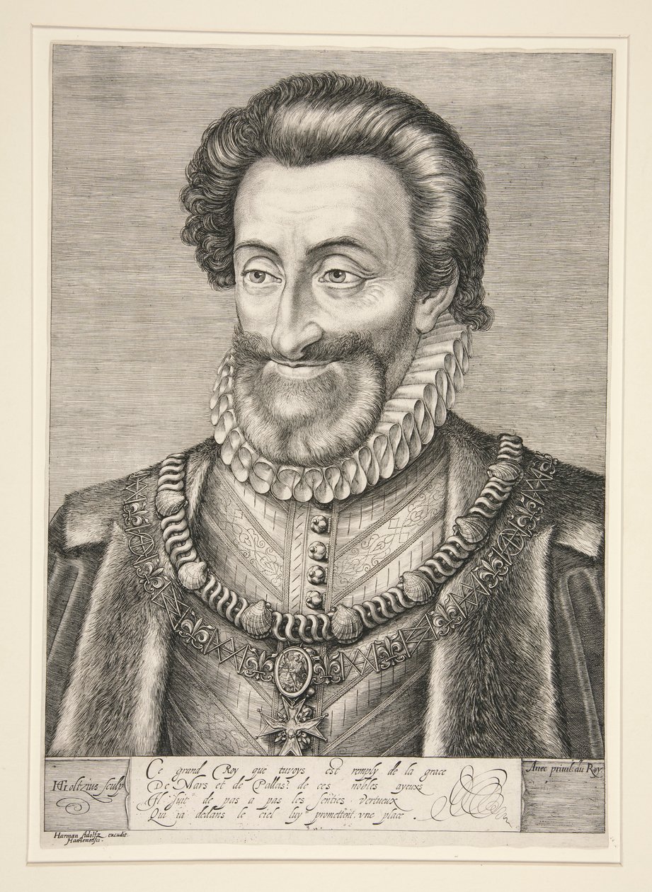 Henrik, Franciaország és Navarra királya alkotó: Hendrick Goltzius