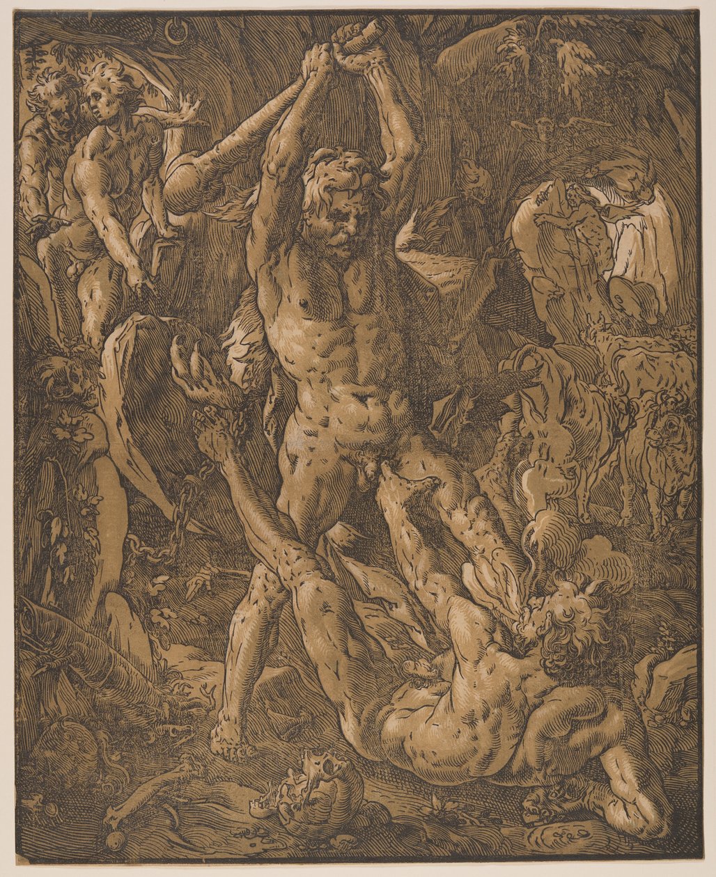 Herkules és Kakusz alkotó: Hendrick Goltzius
