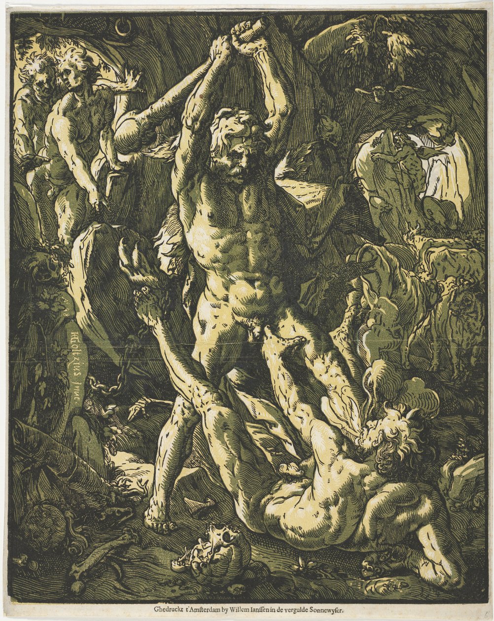 Herkules és Cacus alkotó: Hendrick Goltzius