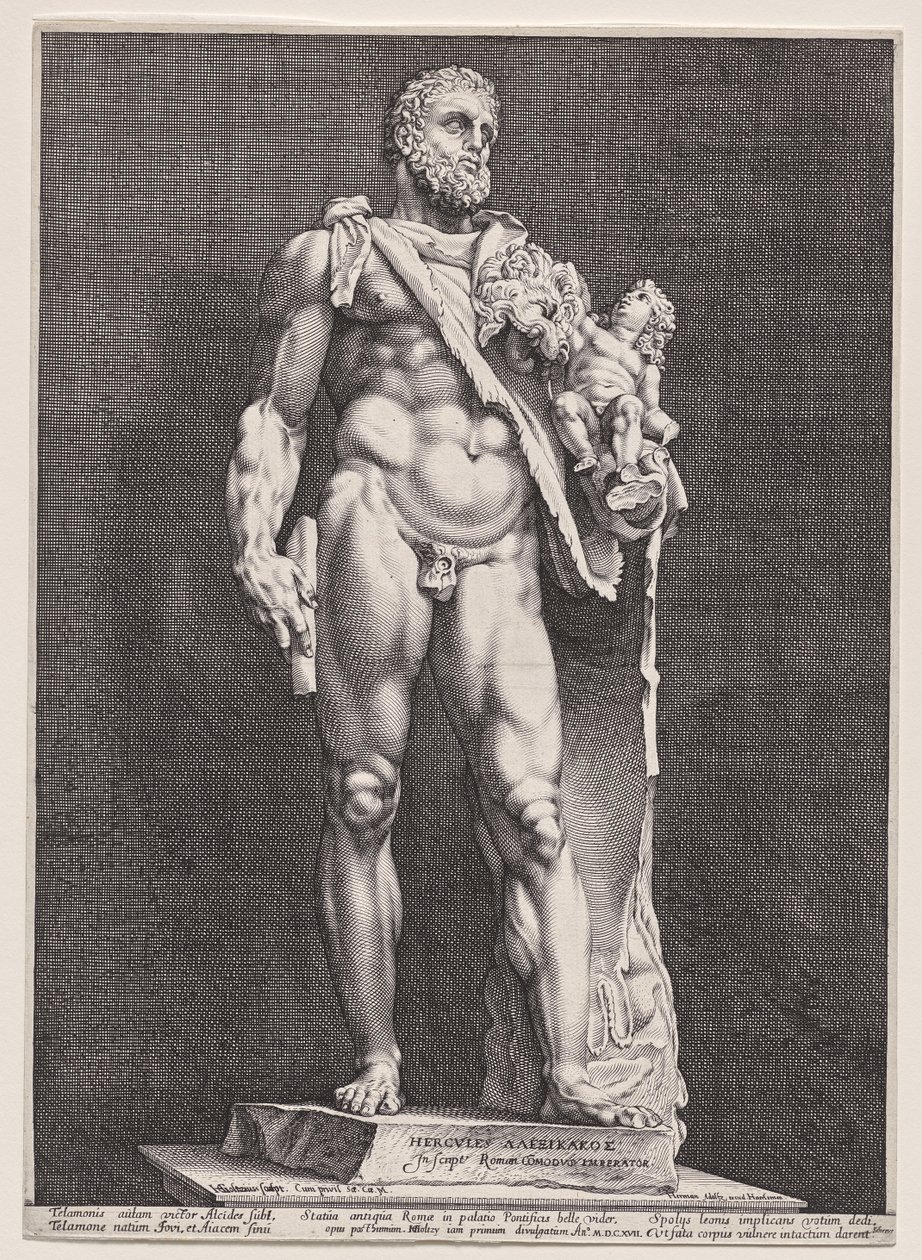 Herkules és Telephos alkotó: Hendrick Goltzius