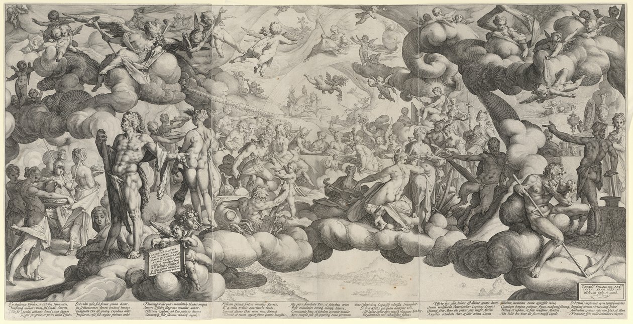 Ámor és Psziché esküvője alkotó: Hendrick Goltzius