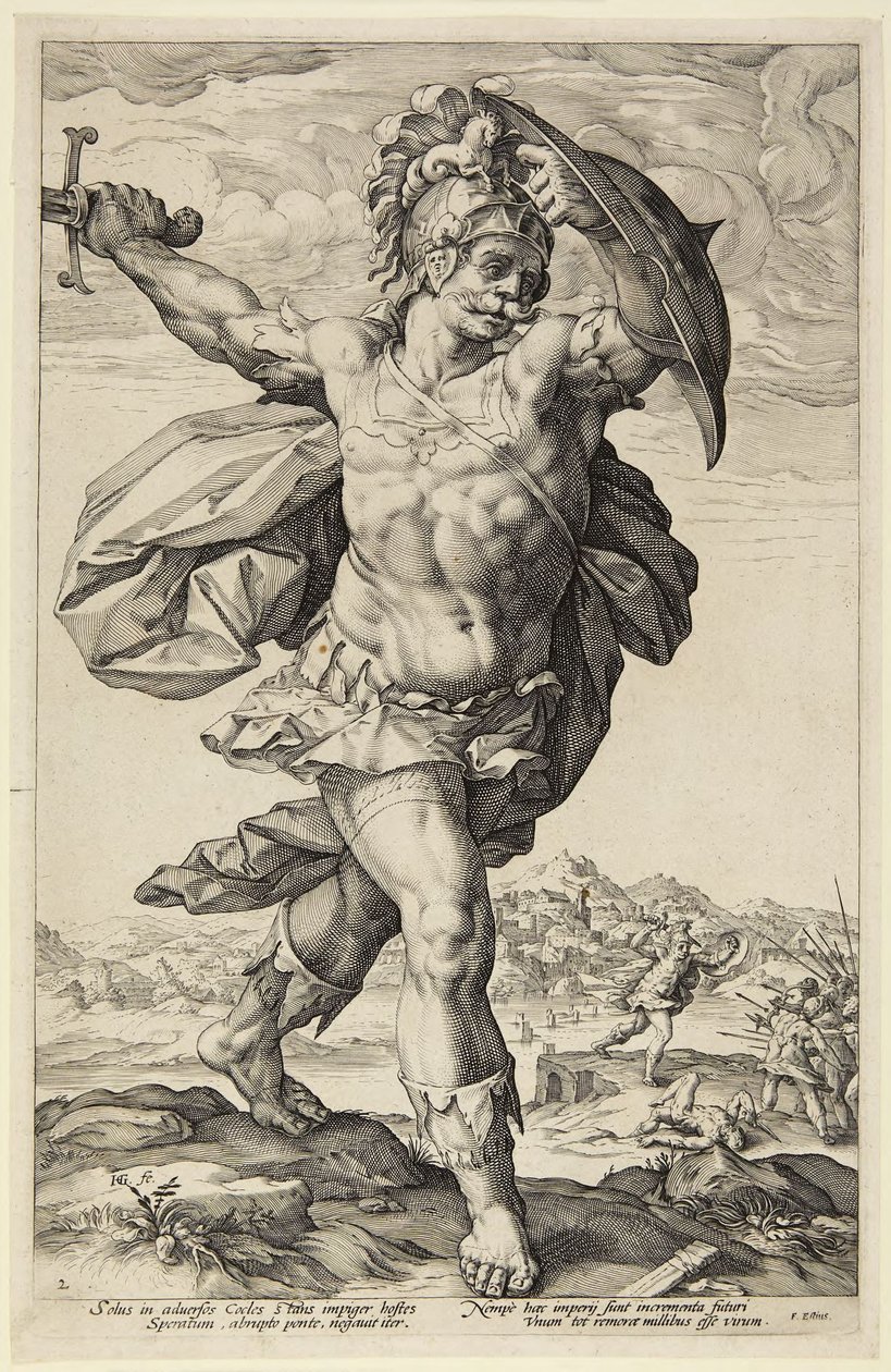 Horatius Cocles alkotó: Hendrick Goltzius