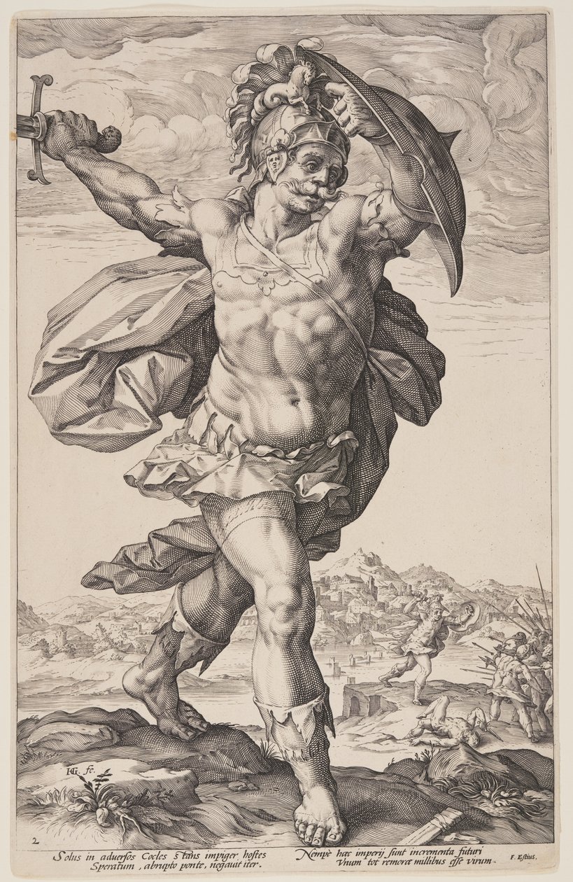 Horatius Cocles, A római hősökből alkotó: Hendrick Goltzius