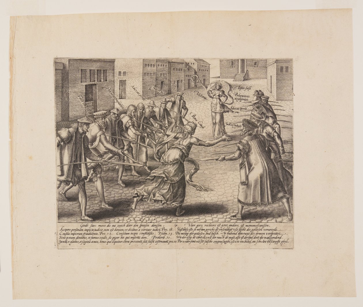 Károsult pereskedés, a Litis Abusus (A jog visszaélései) című könyvből alkotó: Hendrick Goltzius