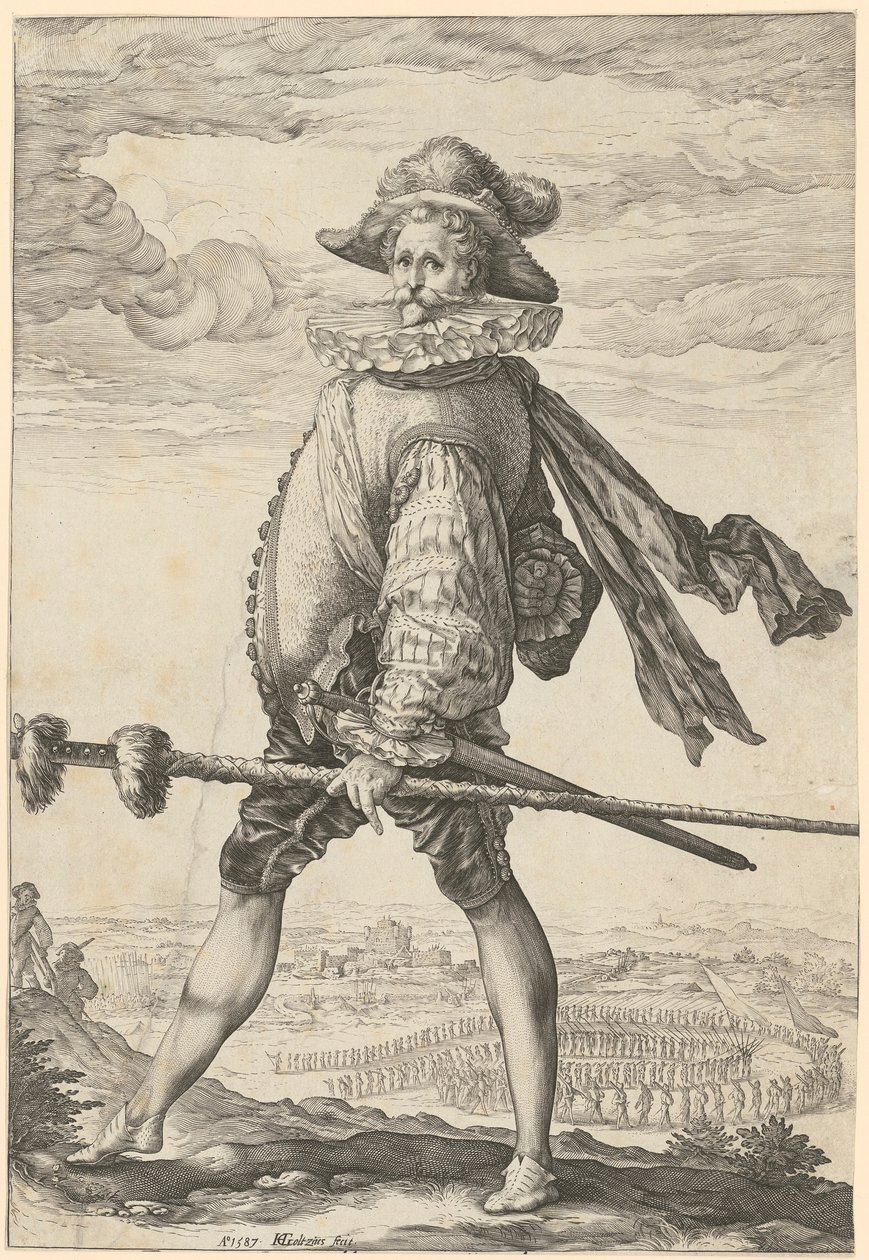gyalogsági százados alkotó: Hendrick Goltzius