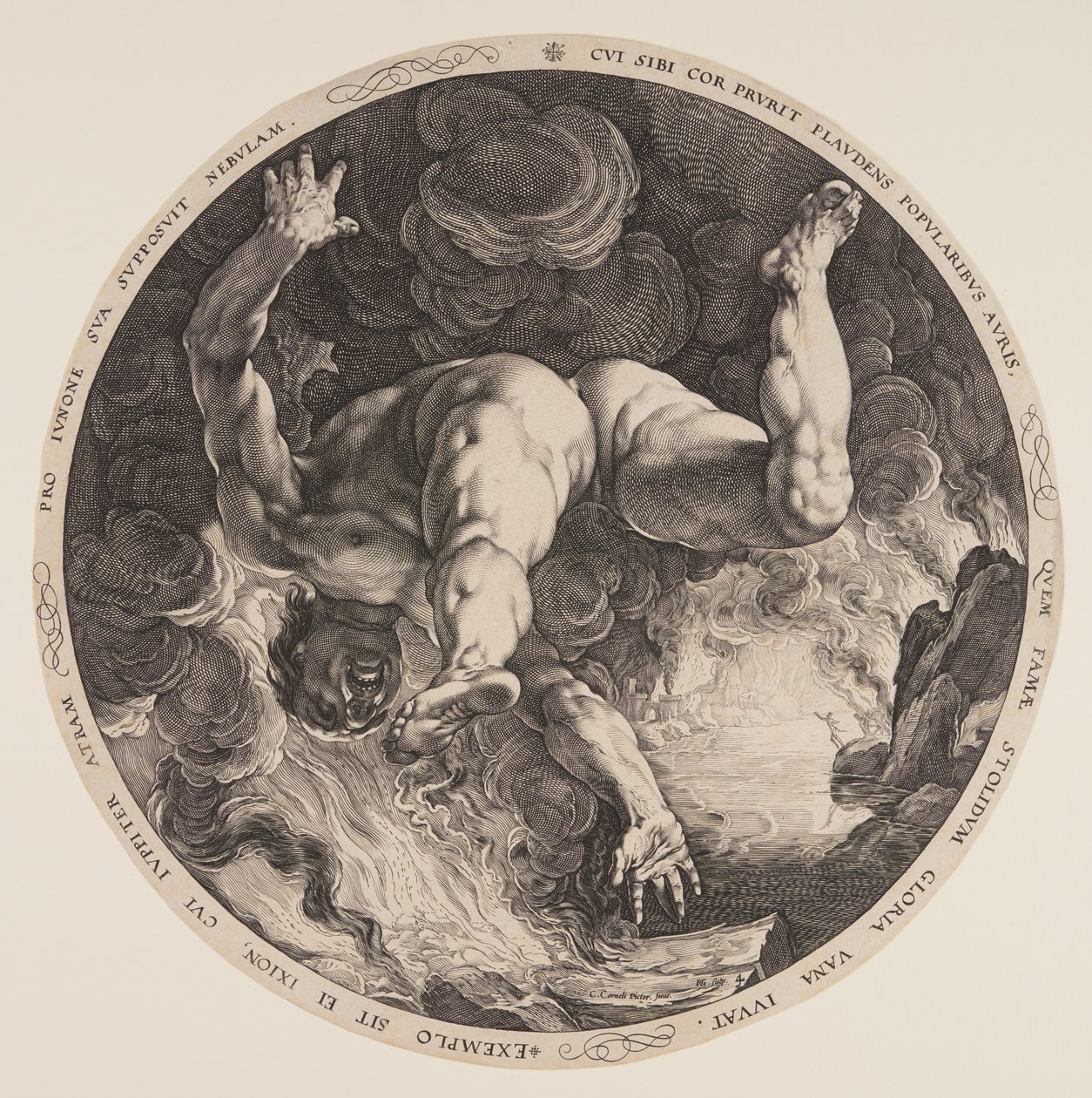 Ixion, a Négy gyalázatosból alkotó: Hendrick Goltzius
