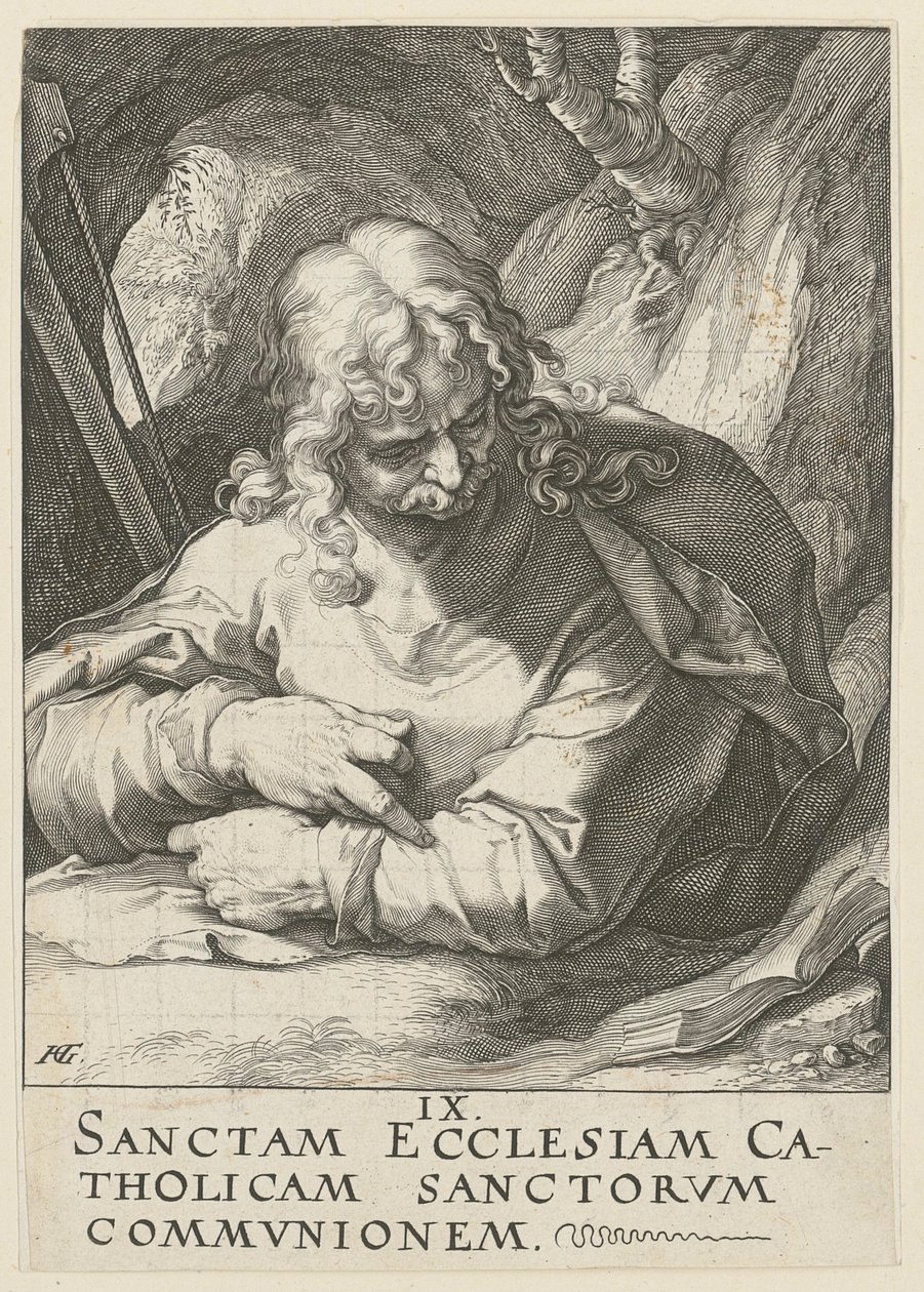 Jakab, a Fiatalabb, a „Krisztus, a tizenkét apostol és Pál” sorozat 10. lapja alkotó: Hendrick Goltzius