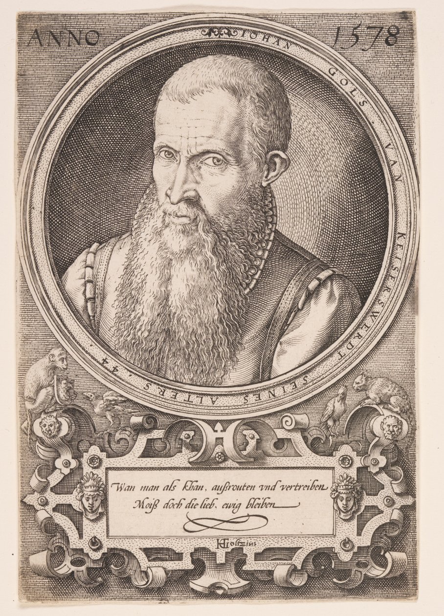Jan Goltz II, a művész atyja alkotó: Hendrick Goltzius